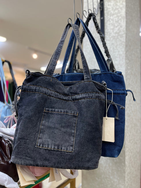 Simple Women Denim Tote Shoulder Bags